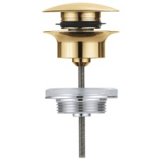 Донний клапан для раковини Grohe 65807GN0 клік-клак, брашоване золото