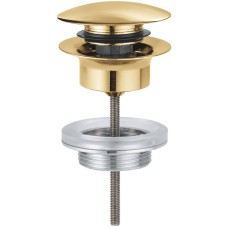 Донний клапан для раковини Grohe 65807GN0 клік-клак, брашоване золото