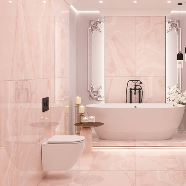 Керамограніт Ceramica Deseo Royal Onyx Pink 60x120 см