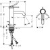 Змішувач для раковини Hansgrohe Tecturis S 73310700 з донним клапаном, білий матовий