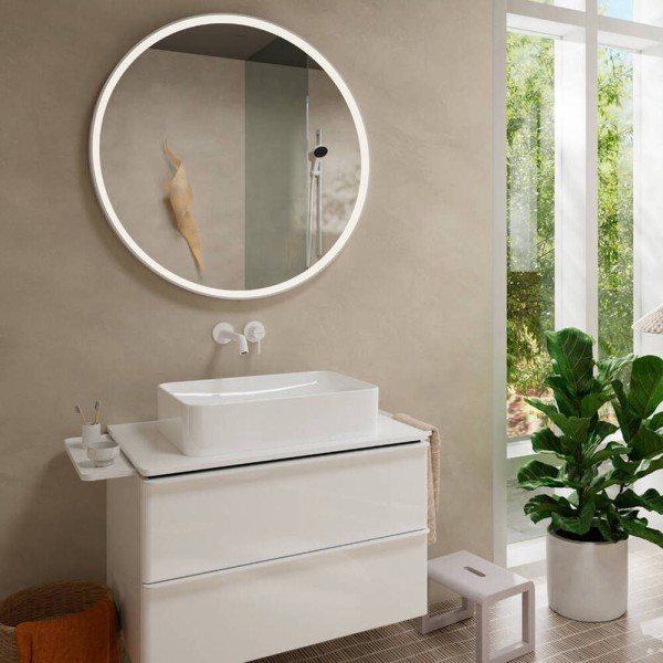 Змішувач прихованого монтажу для раковини Hansgrohe Tecturis S 73351700 22,5 см білий матовий (зовнішня частина)