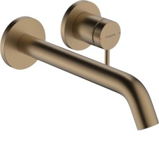 Змішувач прихованого монтажу для раковини Hansgrohe Tecturis S 73351140 brushed bronze 22,5 см (зовнішня частина)