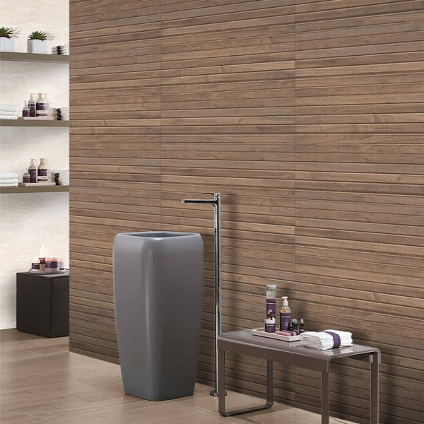 Керамограніт Ceramica Deseo Mulberry Wood Brown 30x120 см