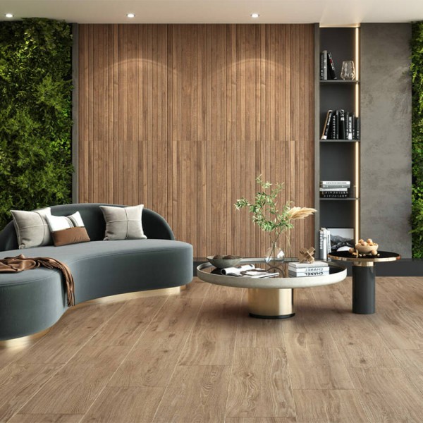 Керамограніт Ceramica Deseo Mulberry Wood Brown 30x120 см