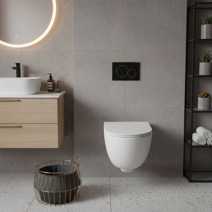Унітаз підвісний Geberit Modo 502.788.00.1 Rimfree безобідковий