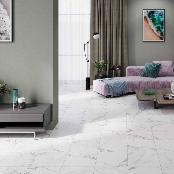 Керамограніт Cersanit Arctic Stone White Matt 42x42 см