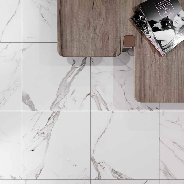 Керамограніт Cersanit Arctic Stone White Matt 42x42 см
