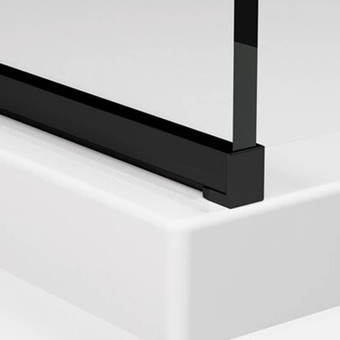 Душова стінка Ronal Easy BlackLine Walk-in STR4P1000607 100х200 см профіль чорний матовий, скло прозоре Душова стінка Ronal Easy BlackLine Walk-in STR4P1000607 100х200 см профіль чорний матовий, скло прозоре