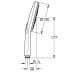 Ручний душ Grohe Rainshower SmartActive 26574DC0 3 режими струменю, суперсталь Ручний душ Grohe Rainshower SmartActive 26574DC0 3 режими струменю, суперсталь