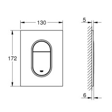 Клавіша змиву Grohe Arena Cosmopolitan 37624GL0 золото