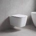 Унітаз підвісний Devit Fly 3050120 безобідковий з кришкою soft-close, білий глянець