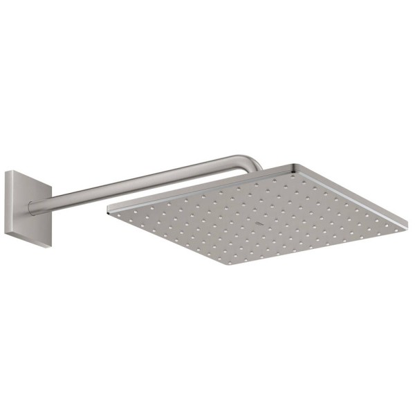 Верхній душ Grohe Rainshower 26564DC0 з тримачем 422 мм, суперсталь