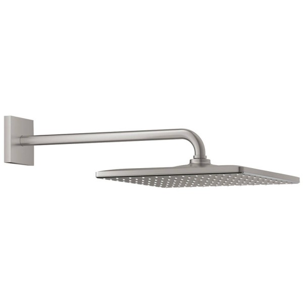 Верхній душ Grohe Rainshower 26564DC0 з тримачем 422 мм, суперсталь