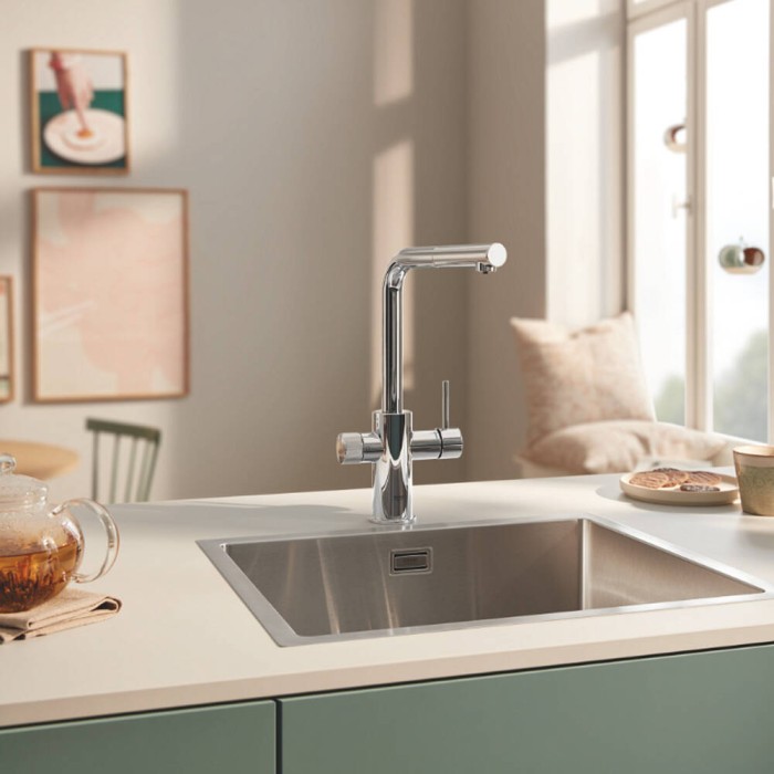Змішувач для кухні Grohe Blue Pure Minta 30590000 для подачі технічної і фільтрованої води, хром Змішувач для кухні Grohe Blue Pure Minta 30590000 для подачі технічної і фільтрованої води, хром