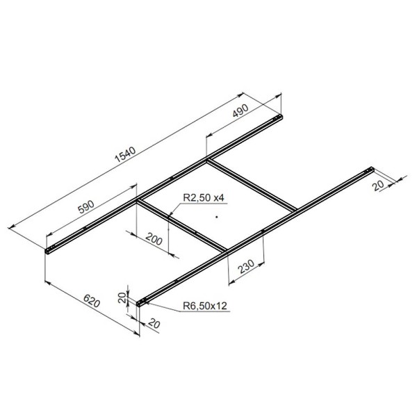 Каркас для ванни AM PM Spirit W72UA-160-070W-R 160х70 см