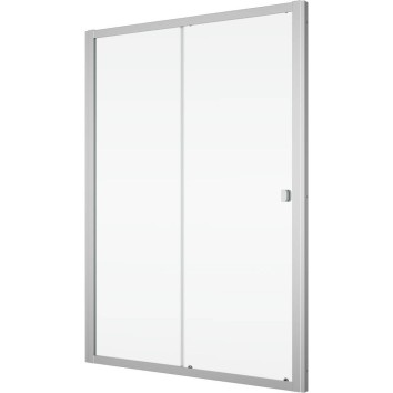 Душові двері Ronal Arelia D20S21204007 1200мм розсувні, скло прозоре, профіль срібний полір.