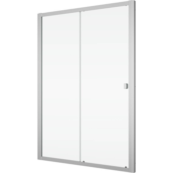 Душові двері Ronal Arelia D20S21204007 1200мм розсувні, скло прозоре, профіль срібний полір.