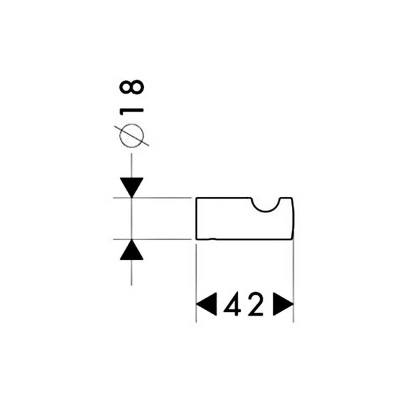 Гачок Hansgrohe Logis 40511820 нікель