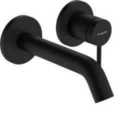 Зовнішня частина змішувача для раковини зі стіни EcoSmart 16,5 cm Tecturis S Hansgrohe 73350670 чорний матовий