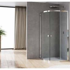 Душова кабіна Ronal Arelia D20SR550904007 900x900мм без піддону, скло прозоре, профіль срібний полірований