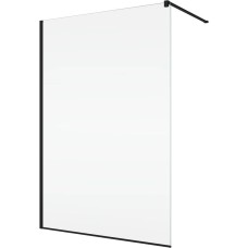 Душова стінка Ronal Easy Walk-in BlackLine STR4P1200607 120х200 см профіль чорний/скло прозоре