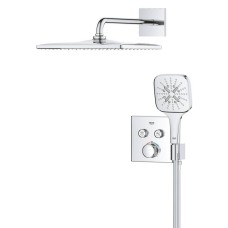 Душова система прихованого монтажу Grohe Grohtherm SmartControl 34865000 з термостатом, на 2 виходи, хром