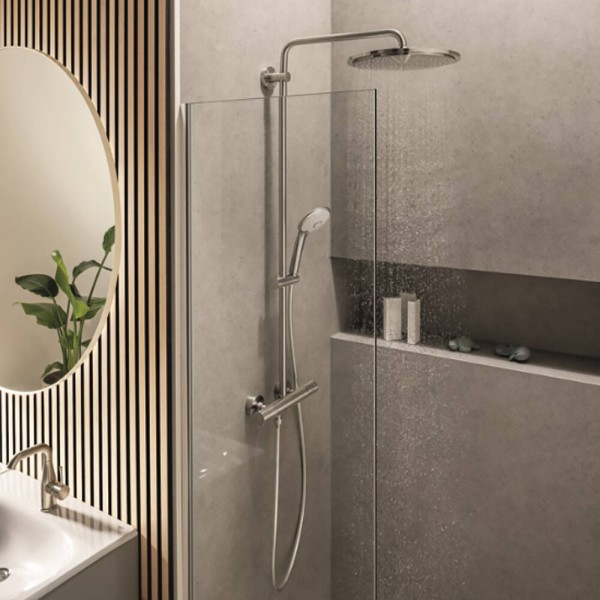 Душова система Grohe Euphoria System 310 26075DC0 з термостатом, суперсталь