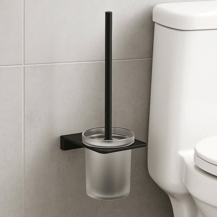 Щітка для унітаза Devit Do It 4030170B з тримачем, чорний матовий