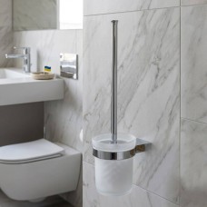 Щітка для унітаза Devit Universal 5030170 з тримачем кольору хром та склянкою з матового скла