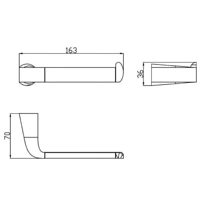 Тримач для туалетного паперу Devit 1110140 без кришки, хром