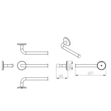 Тримач для туалетного паперу Devit Style 1730140 без кришки, хром