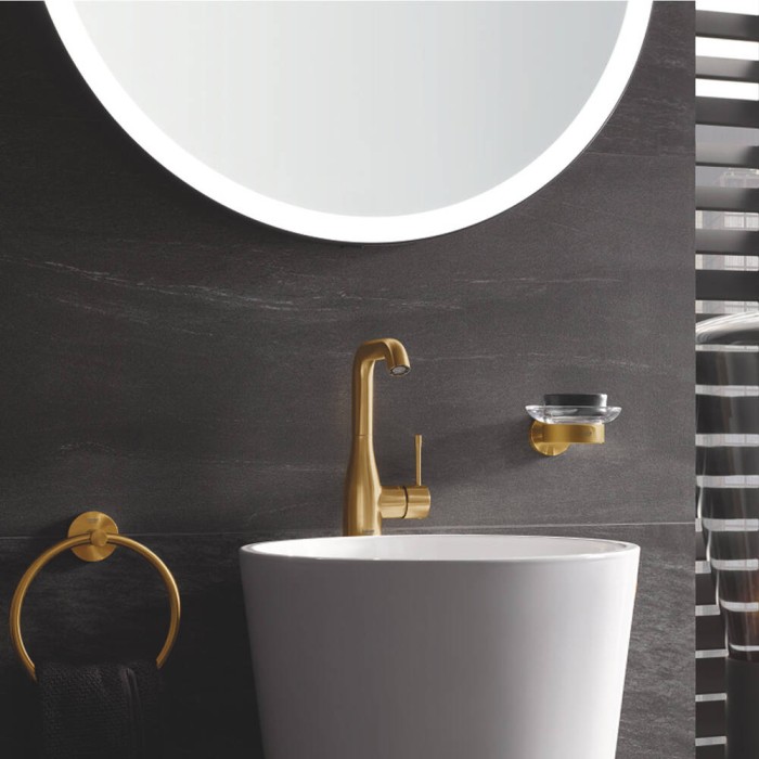 Змішувач для раковини Grohe Essence 24174GN1 брашоване золото