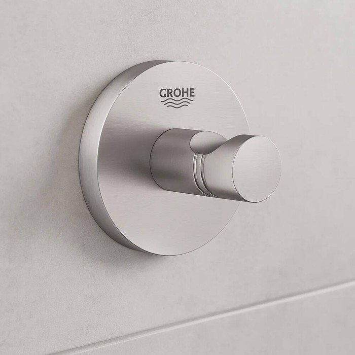 Гачок Grohe Essentials 40364DC1 одинарний суперсталь