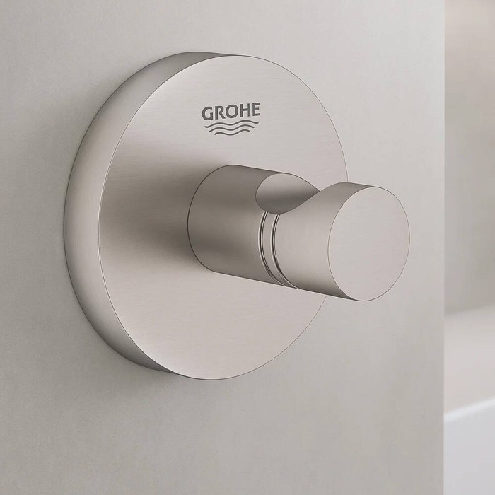 Гачок Grohe Essentials 40364DC1 одинарний суперсталь