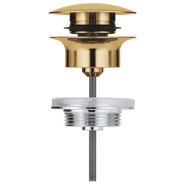 Донний клапан для раковини Grohe 65807GL0 клік-клак, золото