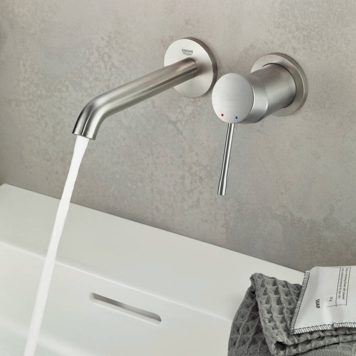 Змішувач прихованого монтажу для раковини Grohe Essence 29193DC1 L-розмір, суперсталь