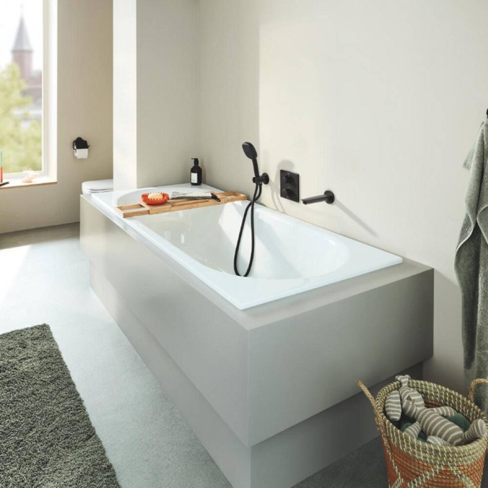 Шлангове підключення Grohe Tempesta 286282431 з тримачем для душу, чорний матовий