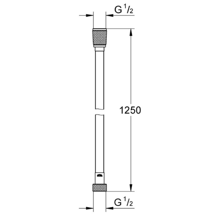 Душовий шланг Grohe Silverflex 28362DA1 теплий захід сонця (рожеве золото) 1,25м