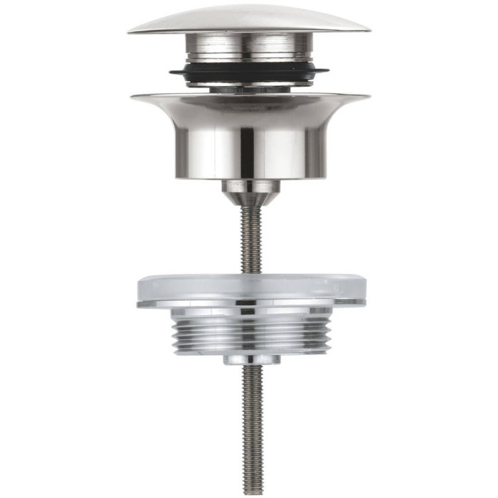 Донний клапан для раковини Grohe 65807DC0 клік-клак, суперсталь