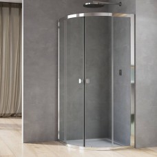 Душова кабіна Ronal Arelia D20SR551004007 1000x1000мм без піддону, скло прозоре, профіль срібний полір.