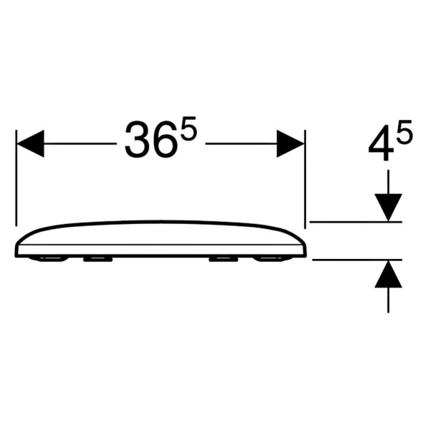 Кришка для унітаза Geberit iCon Square 500.837.01.1 Soft-close, quick-fix