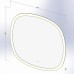 Дзеркало Devit Ovale 4408080 800х800 мм з тачсенсором, LED підсвічуванням та підігрівом