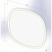 Дзеркало Devit Ovale 4409090 900х900 мм з тачсенсором, LED підсвічуванням та підігрівом
