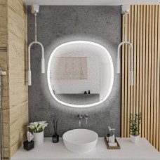 Дзеркало Devit Ovale 4409090 900х900 мм з тачсенсором, LED підсвічуванням та підігрівом