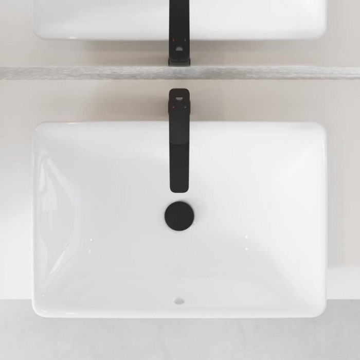 Змішувач для раковини Grohe Cubeo 1017292430 XL-розмір, чорний матовий