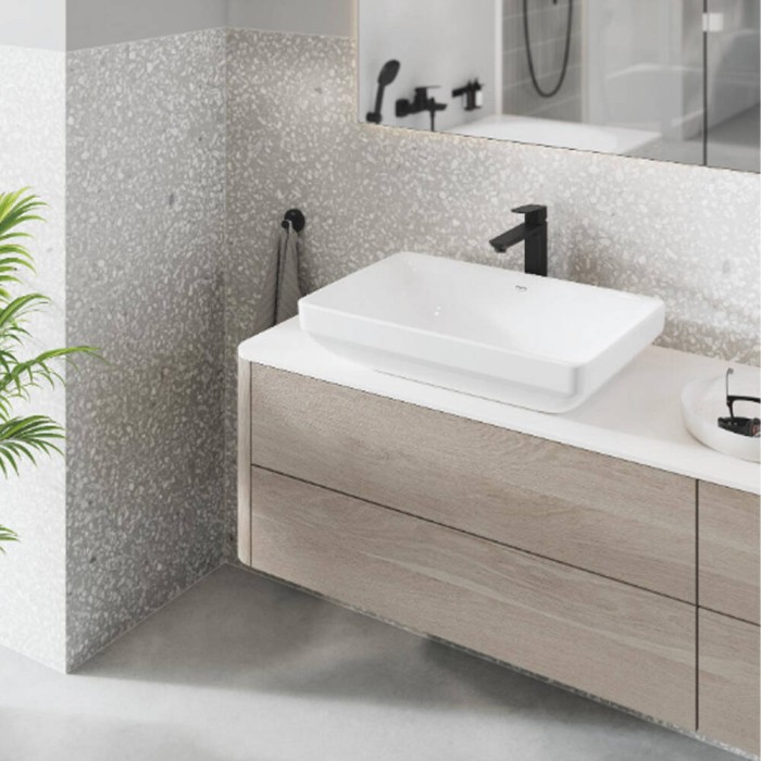 Змішувач для раковини Grohe Cubeo 1017292430 XL-розмір, чорний матовий