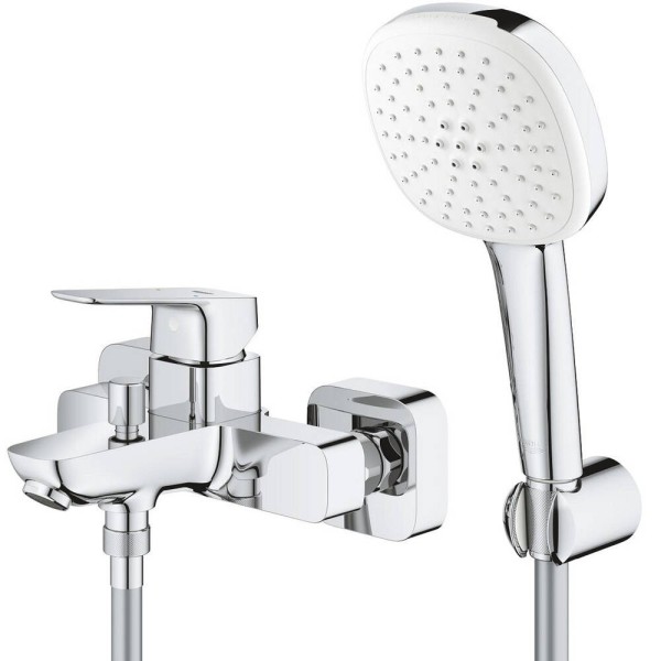 Змішувач для ванни Grohe Cubeo 1018140000 з душовим набором, хром