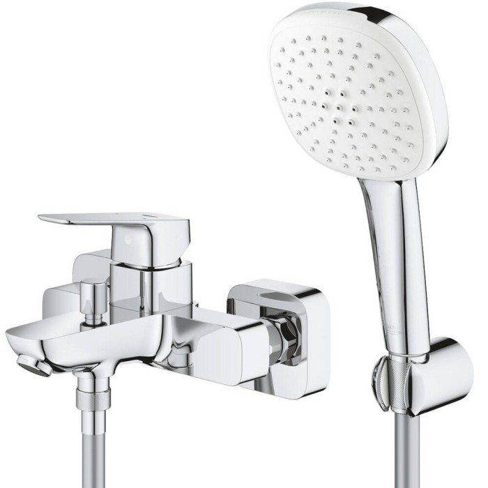 Змішувач для ванни Grohe Cubeo 1018140000 з душовим набором, хром Змішувач для ванни Grohe Cubeo 1018140000 з душовим набором, хром