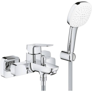 Змішувач для ванни Grohe Cubeo 1018140000 з душовим набором, хром