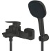 Змішувач для ванни Grohe Cubeo 1018142430 з душовим набором, чорний матовий Змішувач для ванни Grohe Cubeo 1018142430 з душовим набором, чорний матовий